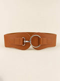PU Elastic Wide Belt - Trendsi - Flyclothing LLC
