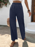 Full Size High Waist Wide Leg Pants - Trendsi - Flyclothing LLC