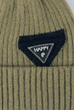 HAPPY Contrast Beanie - Trendsi - Flyclothing LLC