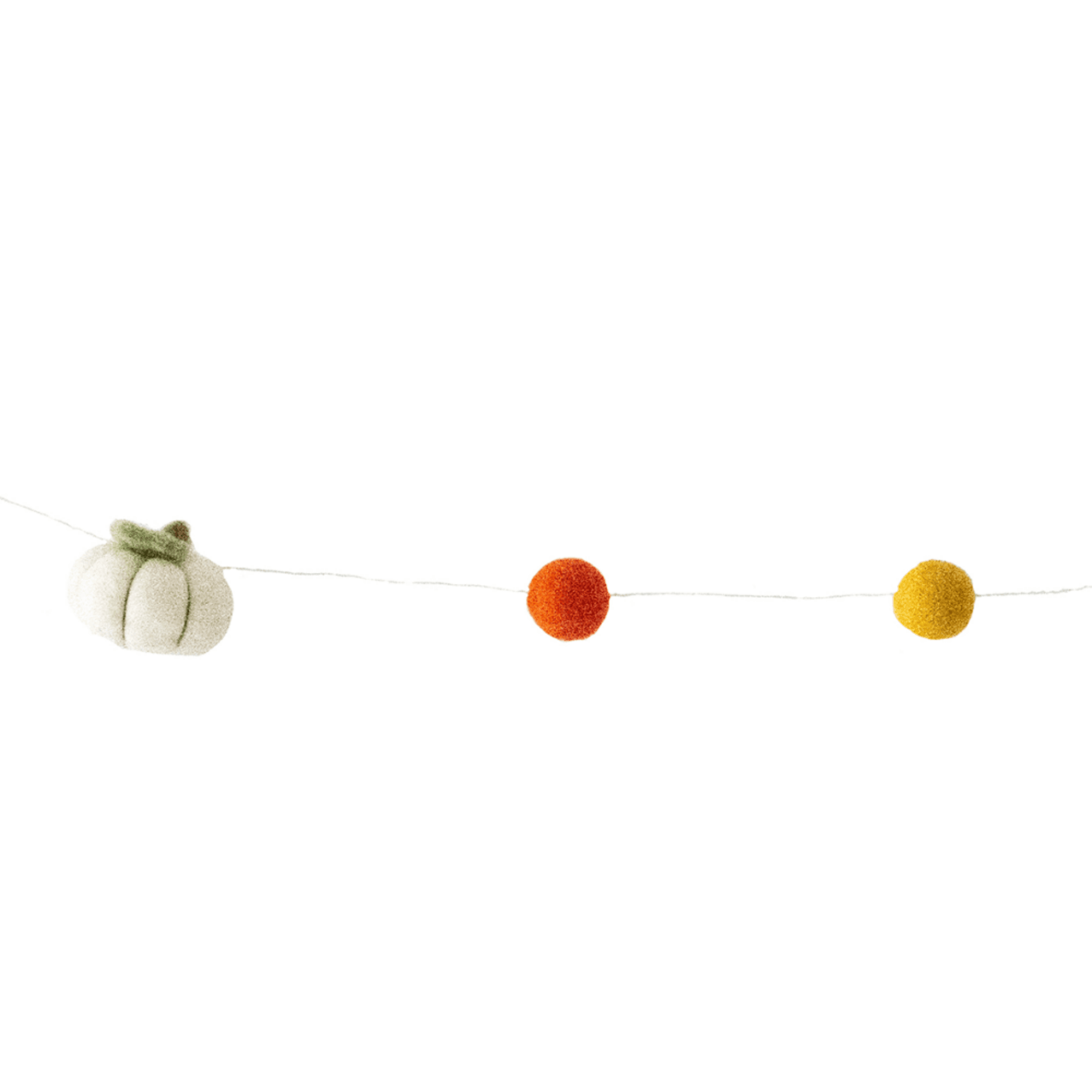 Hand Felted Garland: Pumpkins - Global Groove - Global Groove