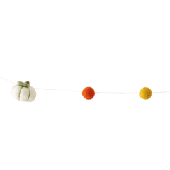 Hand Felted Garland: Pumpkins - Global Groove - Global Groove