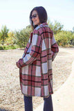 Double Take Full Size Plaid Button Up Lapel Collar Coat - Trendsi - Flyclothing LLC