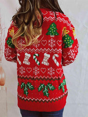 Christmas Element Sweater - Trendsi