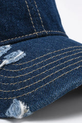 Distressed Adjustable Baseball Cap - Trendsi - Flyclothing LLC