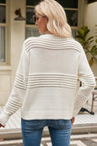 Round Neck Opnework Long Sleeve Pullover Sweater - Trendsi - Flyclothing LLC