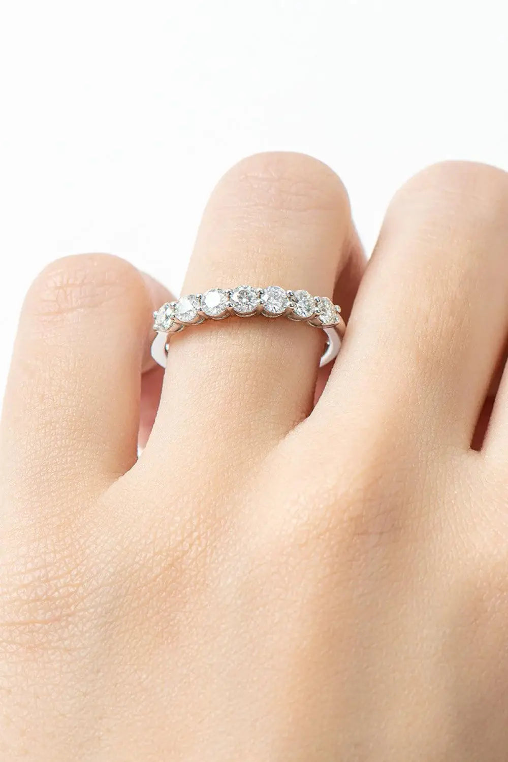 Can't Stop Your Shine Moissanite Platinum-Plated Ring - Trendsi - Flyclothing LLC