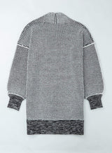 Heathered Open Front Longline Cardigan - Trendsi - Flyclothing LLC