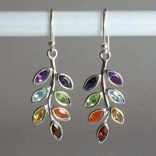 Leaf Shape Alloy Earrings - Trendsi - Flyclothing LLC