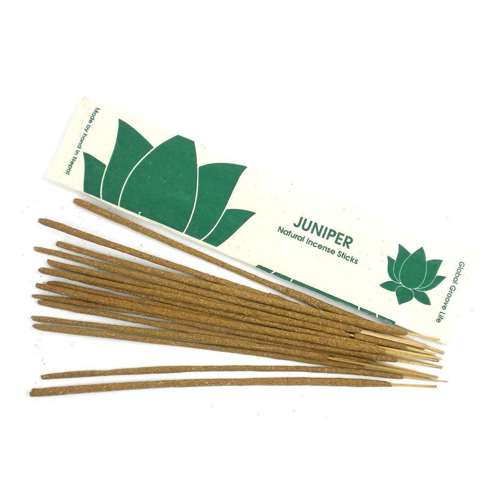 Stick Incense, Juniper -10 Stick Pack - Global Groove (I)
