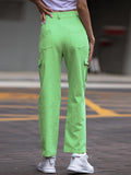 Straight Leg Cargo Pants - Trendsi