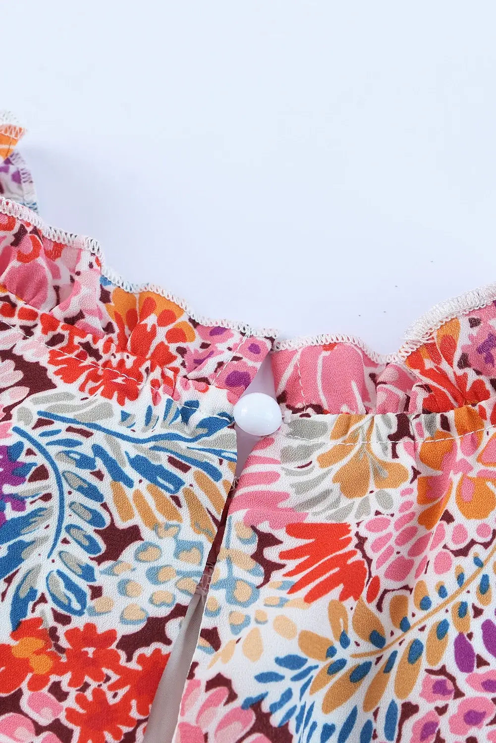 Floral Mock Neck Tank Top - Trendsi - Flyclothing LLC