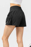 Elastic Waist Pocketed Active Shorts - Trendsi - Flyclothing LLC