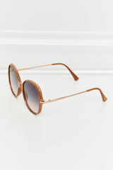 Metal-Plastic Hybrid Full Rim Sunglasses - Trendsi - Flyclothing LLC