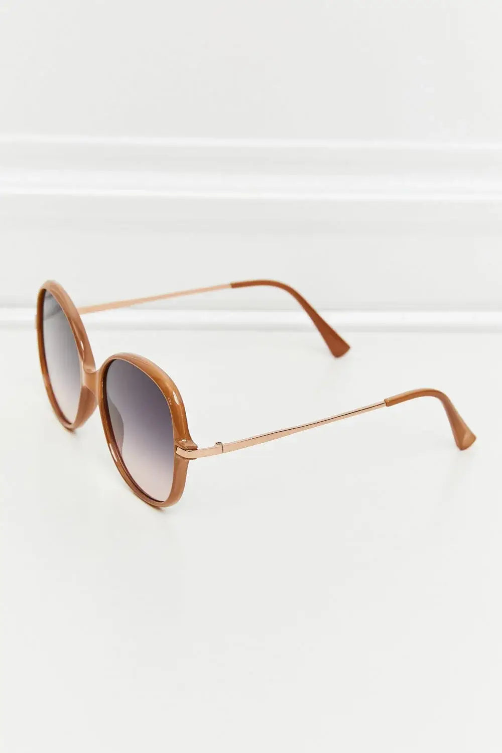 Metal-Plastic Hybrid Full Rim Sunglasses - Trendsi - Flyclothing LLC