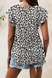 Printed Round Neck Short Sleeve T-Shirt - Trendsi - Flyclothing LLC