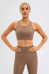 Round Neck Active Tank - Trendsi - Flyclothing LLC