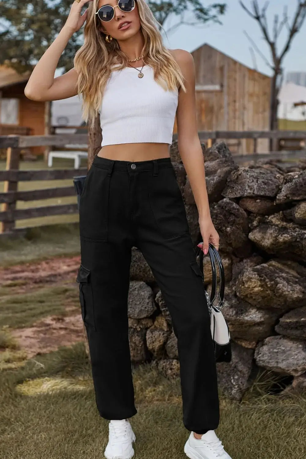 Long Jeans with Pocket - Trendsi - Flyclothing LLC