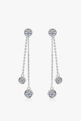 2.6 Carat Moissanite 925 Sterling Silver Earrings - Trendsi - Flyclothing LLC