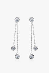 2.6 Carat Moissanite 925 Sterling Silver Earrings - Trendsi
