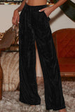 Loose Fit High Waist Long Pants with Pockets - Trendsi