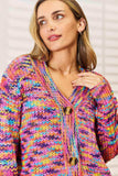 Woven Right V-Neck Long Sleeve Cardigan - Trendsi - Flyclothing LLC