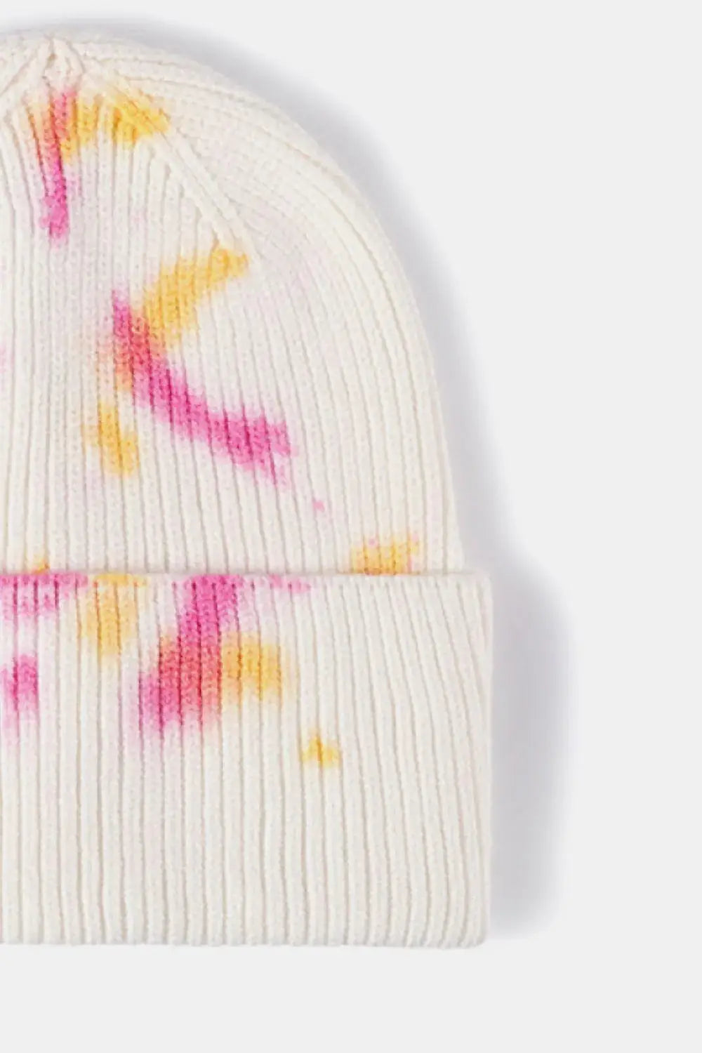 Tie-Dye Cuffed Rib-Knit Beanie Hat - Trendsi - Flyclothing LLC