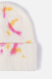 Tie-Dye Cuffed Rib-Knit Beanie Hat - Trendsi - Flyclothing LLC