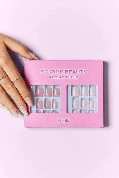 SO PINK BEAUTY Press On Nails 2 Packs - Trendsi - Flyclothing LLC