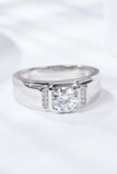 From The Heart 1 Carat Moissanite Ring - Trendsi