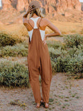 Double Take Full Size Sleeveless V-Neck Pocketed Jumpsuit - Trendsi - Flyclothing LLC