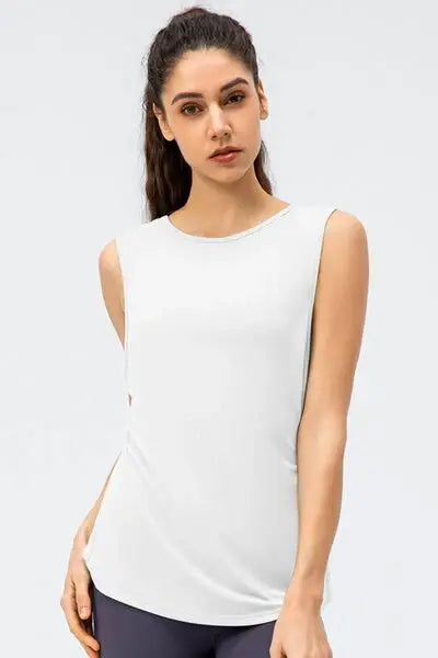 Cutout Reversible Active Tank - Trendsi - Flyclothing LLC