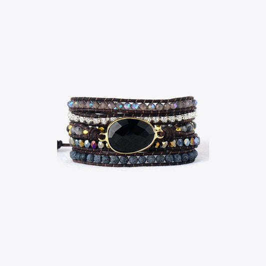 Agate Beaded Bracelet - Trendsi