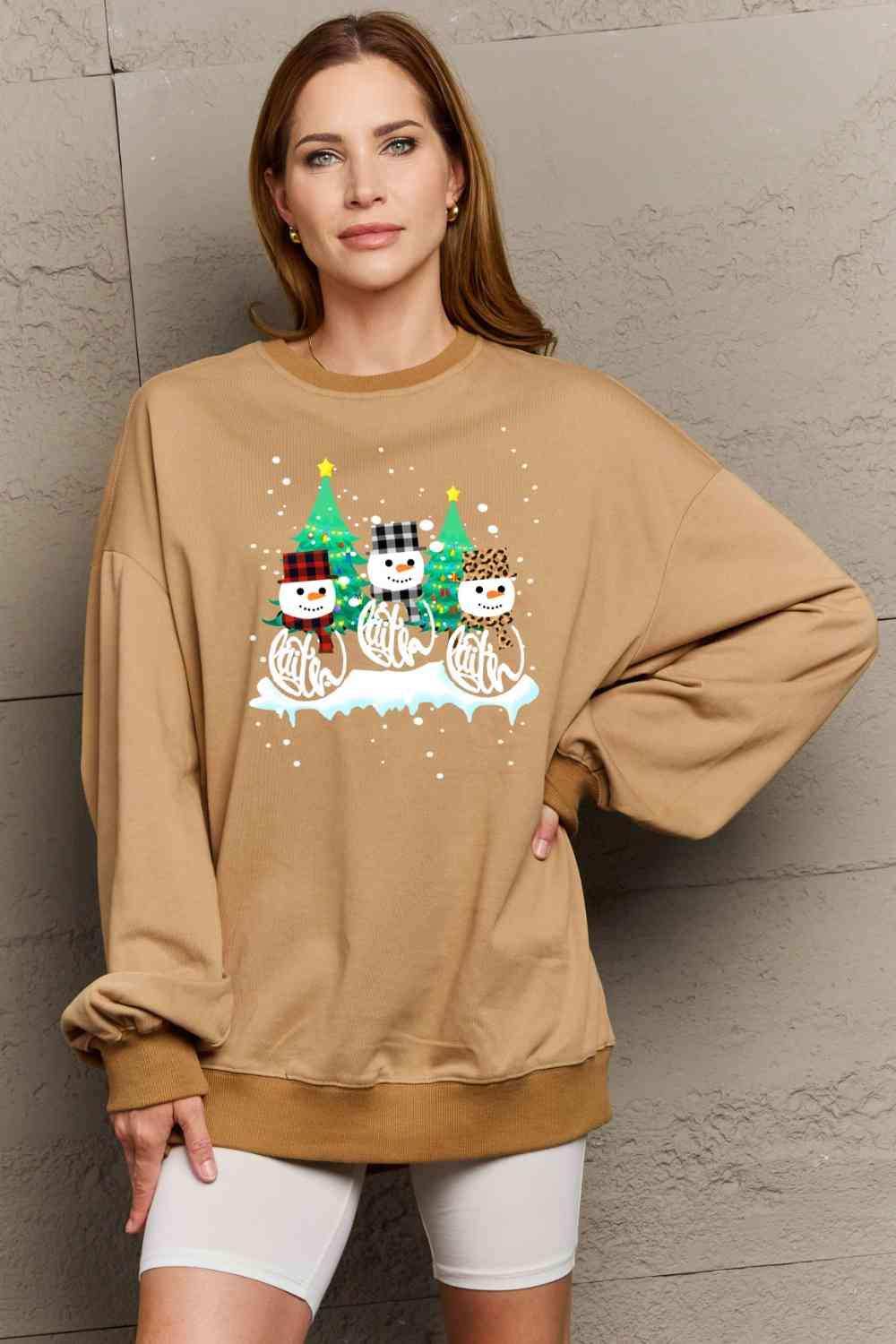 Simply Love Full Size Graphic Round Neck Sweatshirt - Trendsi - Flyclothing LLC