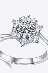 1 Carat Moissanite Zircon Ring - Trendsi