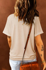 Western Graphic Round Neck T-Shirt - Trendsi - Flyclothing LLC