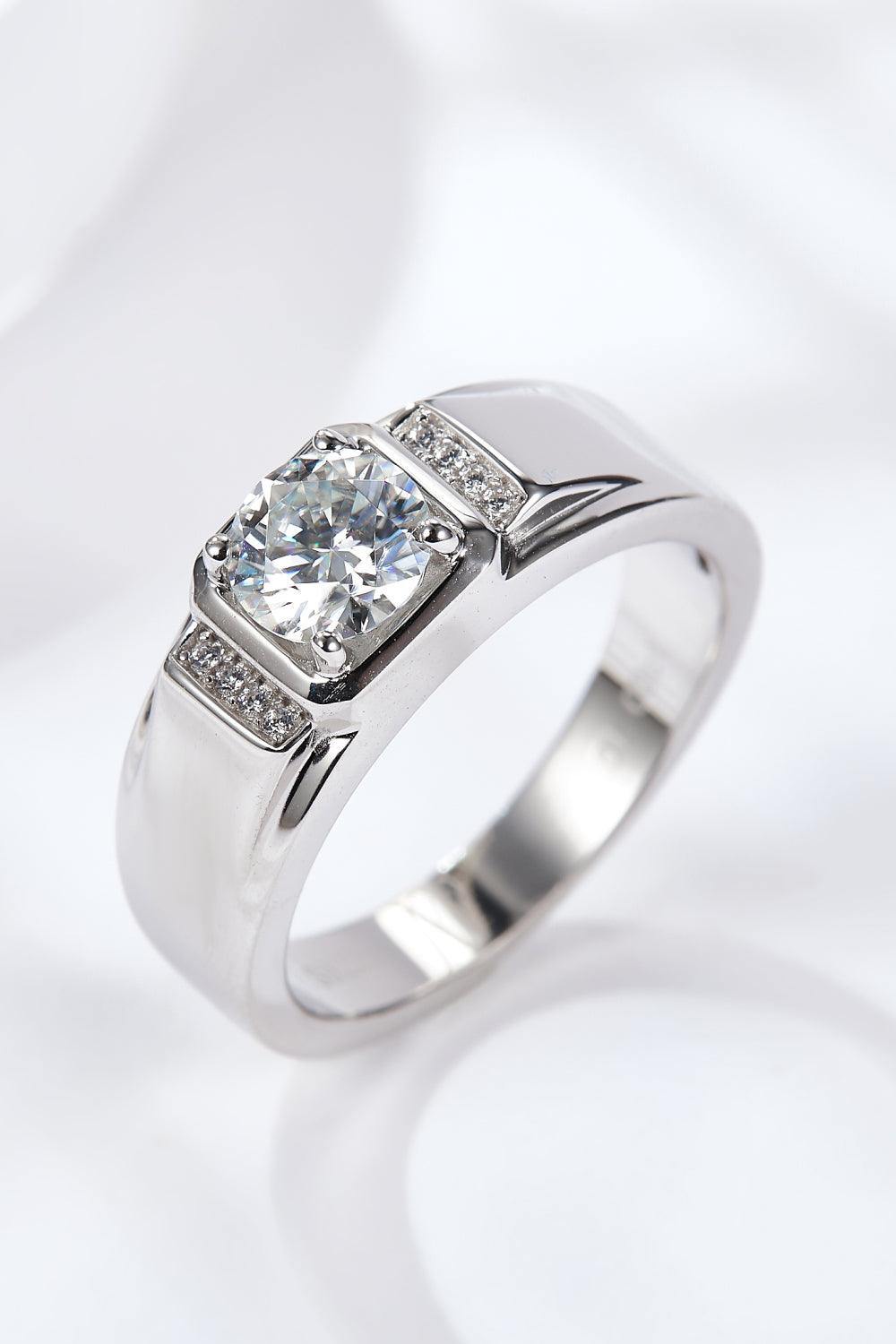 From The Heart 1 Carat Moissanite Ring - Trendsi