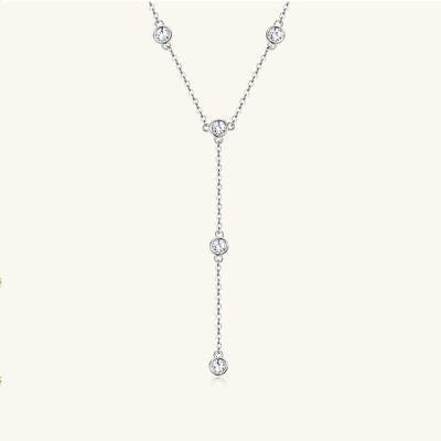 1.1 Carat Moissanite 925 Sterling Silver Necklace - Trendsi