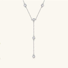 1.1 Carat Moissanite 925 Sterling Silver Necklace - Trendsi