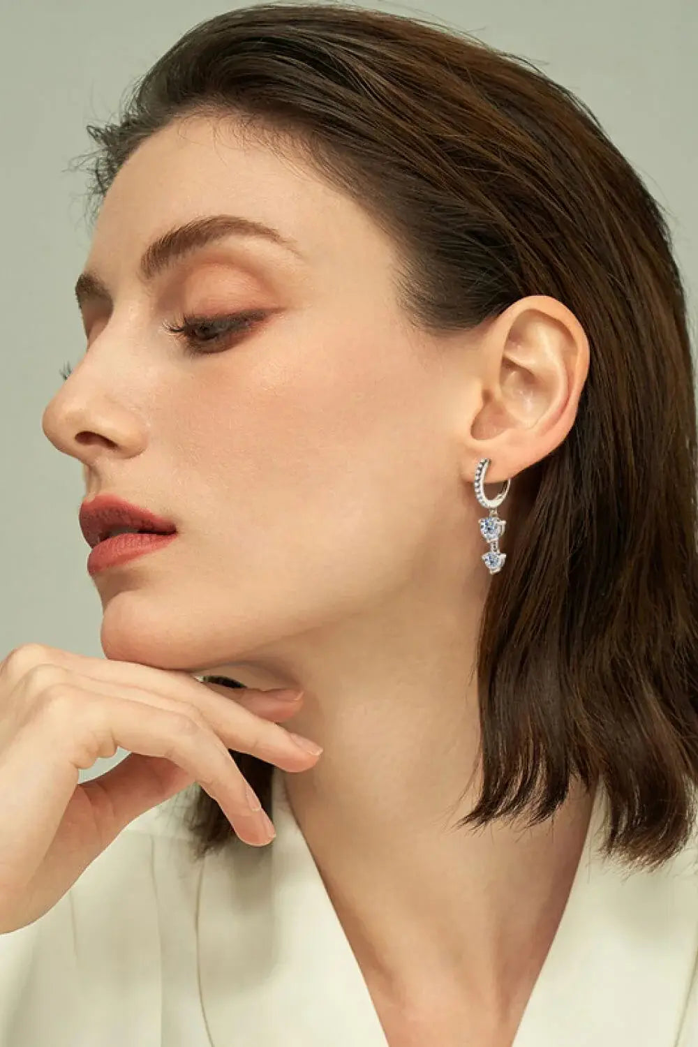 Be The One Moissanite Drop Earrings - Trendsi - Flyclothing LLC