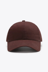 Plain Adjustable Cotton Baseball Cap - Trendsi - Flyclothing LLC