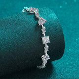 6.2 Carat Moissanite 925 Sterling Silver Bracelet - Trendsi - Flyclothing LLC