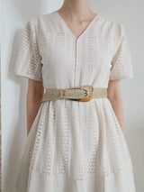 Irregular Buckle Braid Belt - Trendsi - Flyclothing LLC