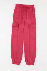 Long Tie Waist Pocketed Pants - Trendsi - Flyclothing LLC