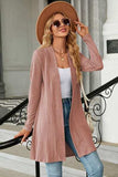 Open Front Long Sleeve Cardigan - Trendsi - Flyclothing LLC