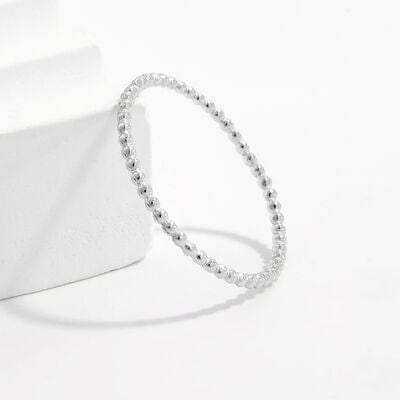 925 Sterling Silver Bead Ring - Trendsi - Flyclothing LLC