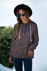 Full Size Printed Quarter-Snap Drop Shoulder Hoodie - Trendsi - Flyclothing LLC