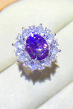 3 Carat Moissanite Platinum-Plated Ring - Trendsi