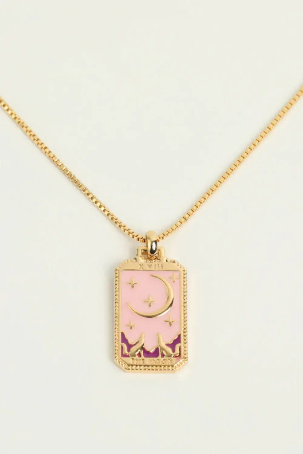 Tarot Card Pendant Copper Necklace - Trendsi - Flyclothing LLC