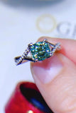 1 Carat Moissanite 925 Sterling Silver Ring - Trendsi