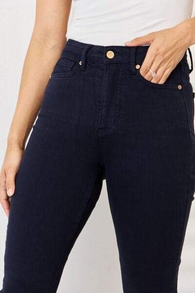 Judy Blue Full Size Garment Dyed Tummy Control Skinny Jeans - Trendsi - Flyclothing LLC